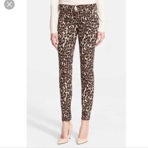 Kate spade leopard jeans pristine condition!